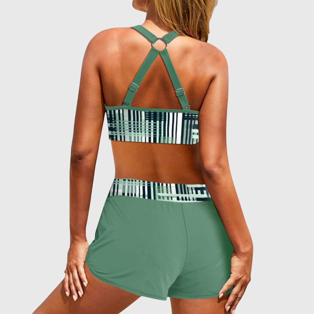 Janelle | Bikiny s vysokým pasem a žebrováním