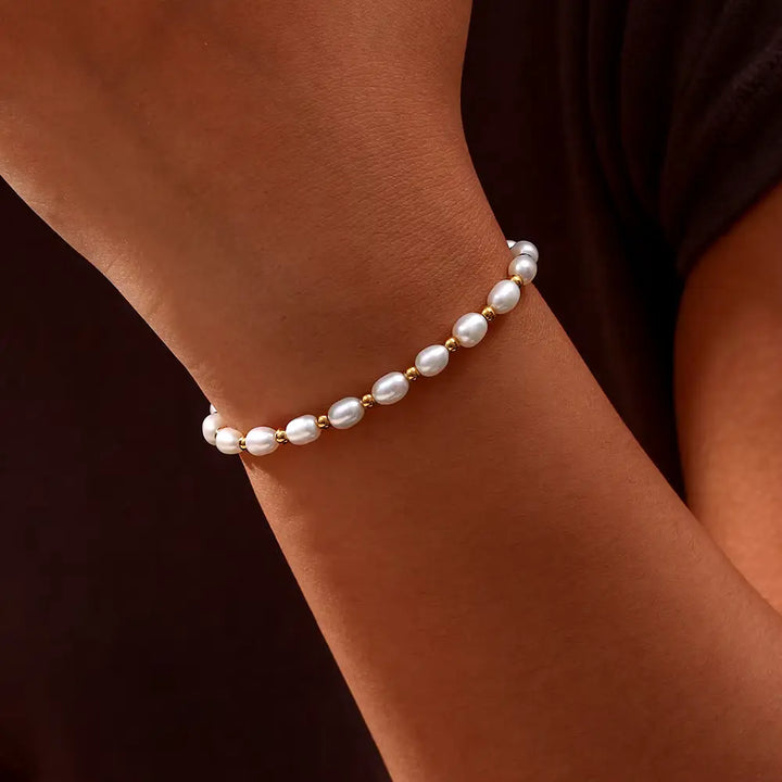 Vintage Natuurlijke Parel Armband