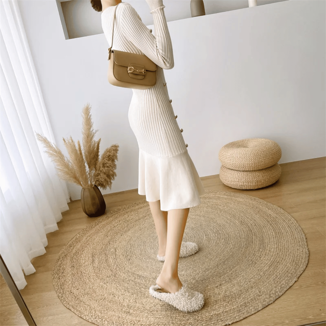 Elegante Midi Ribjurk