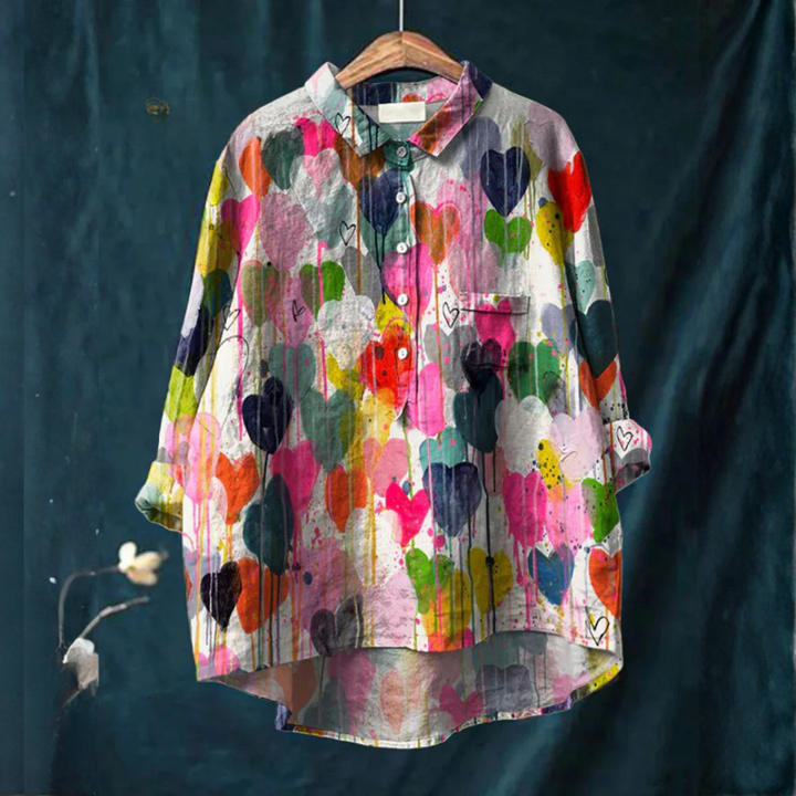 Thalia™ | Tijdloze Linnen Fantasie Blouse