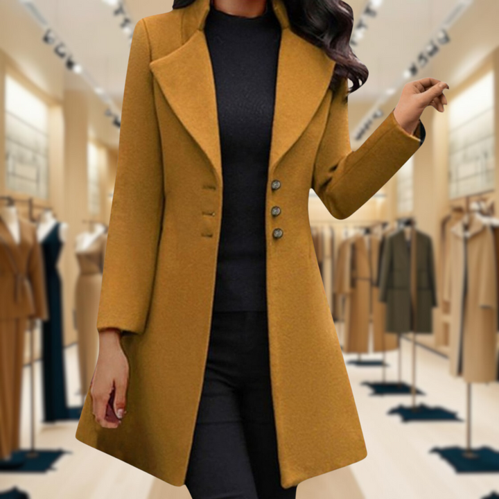 Venzi – Elegantní kabát s dlouhým rukávem