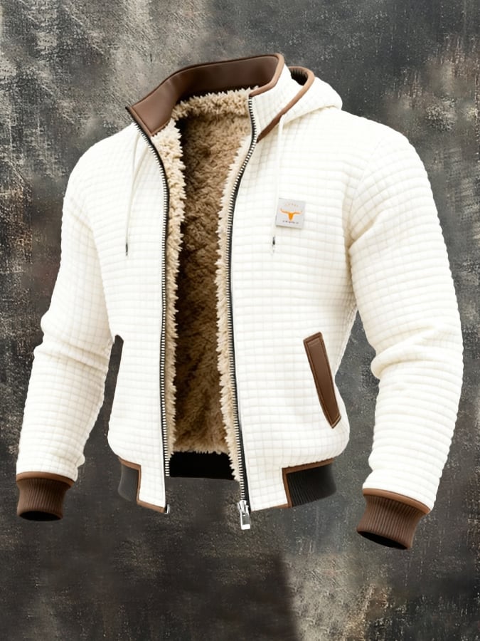 Elegante gewatteerde blouson met een verzorgde kraag