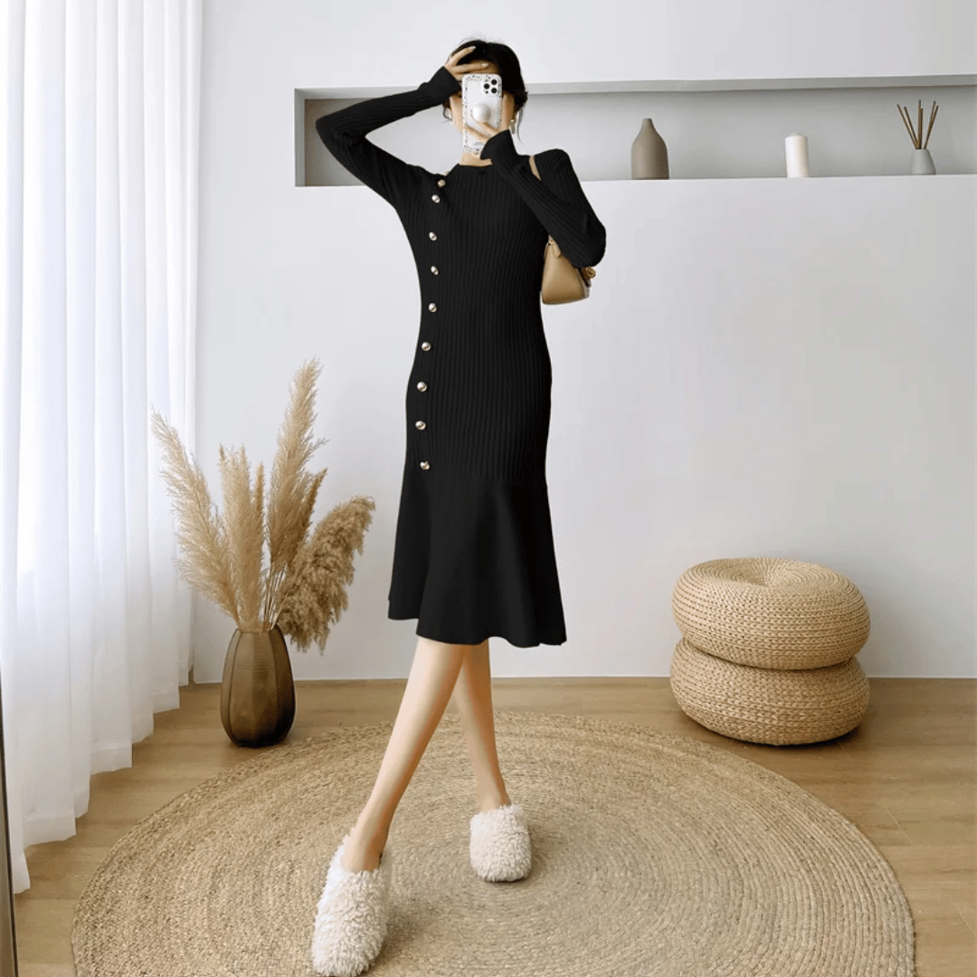 Elegante Midi Ribjurk