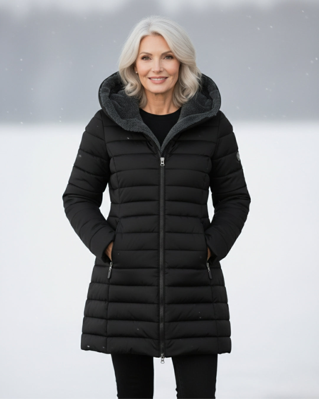 Joanna | Met fleece gevoerde stijlvolle winterjas