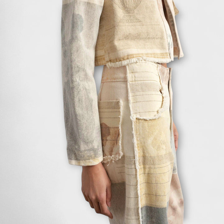 Rhea – Džínsy ve vintage stylu s širokými nohavicemi