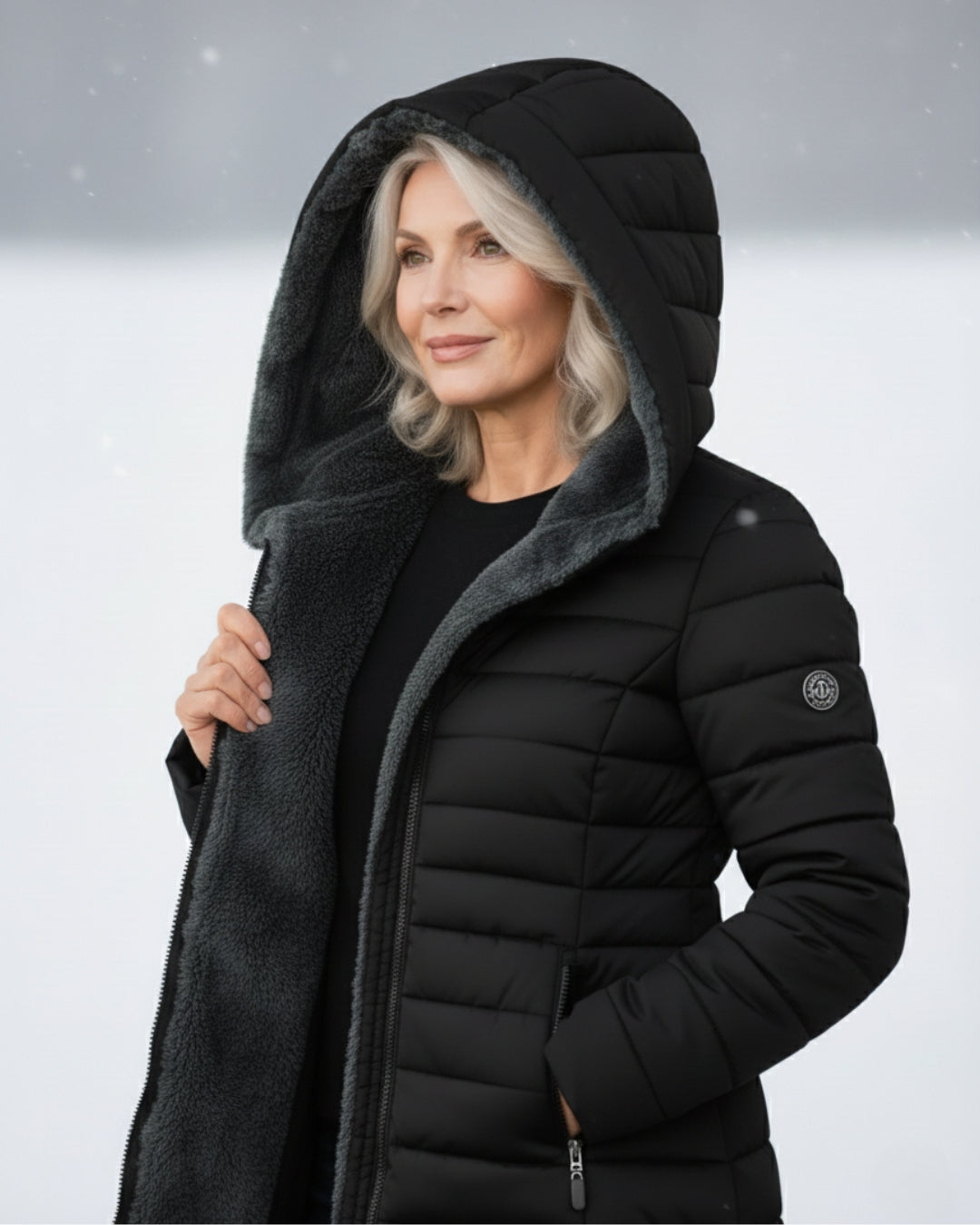 Joanna | Met fleece gevoerde stijlvolle winterjas