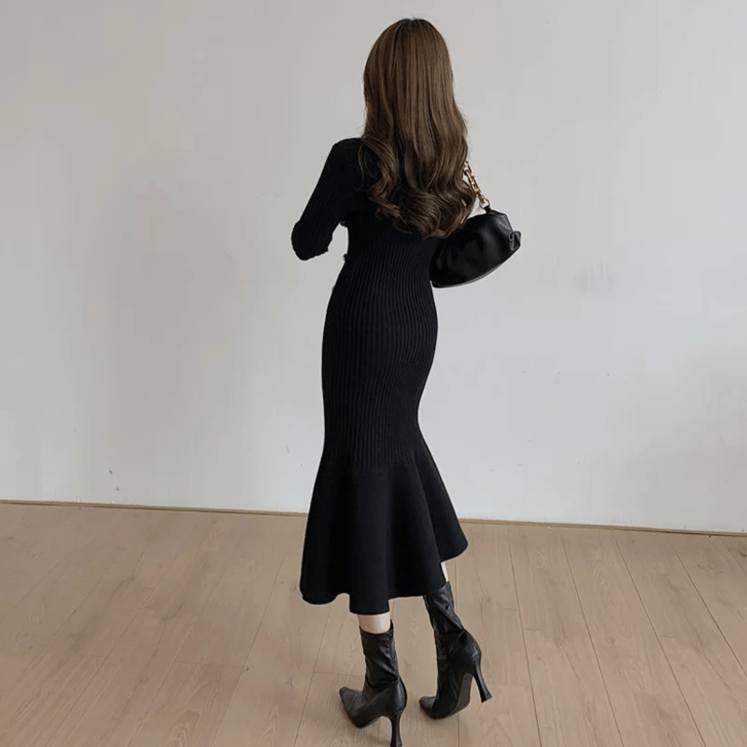 Elegante Midi Ribjurk
