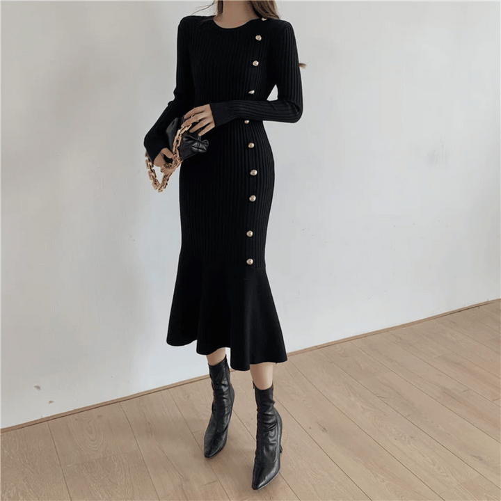 Elegante Midi Ribjurk