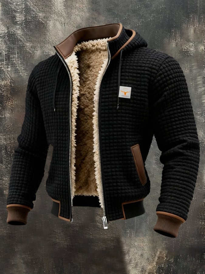 Elegante gewatteerde blouson met een verzorgde kraag