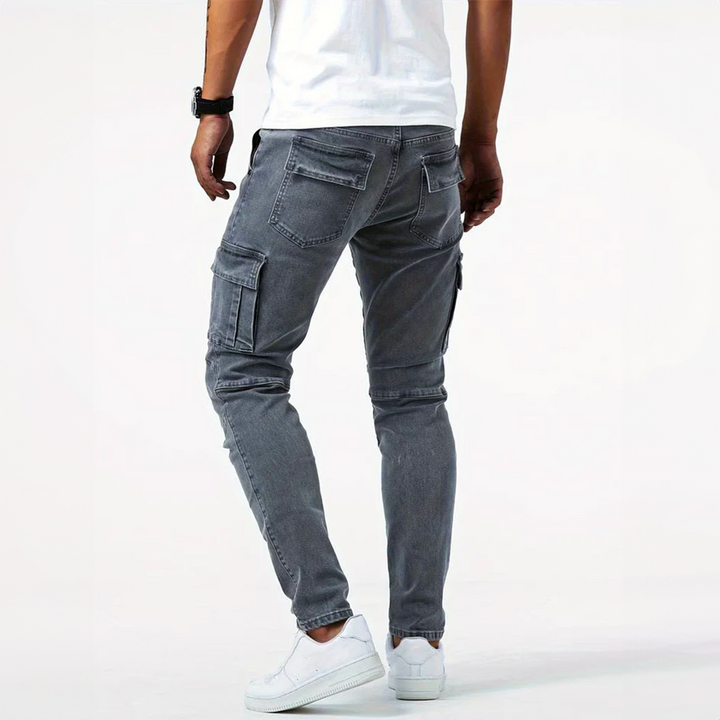 Stretchy Cargo Jeans