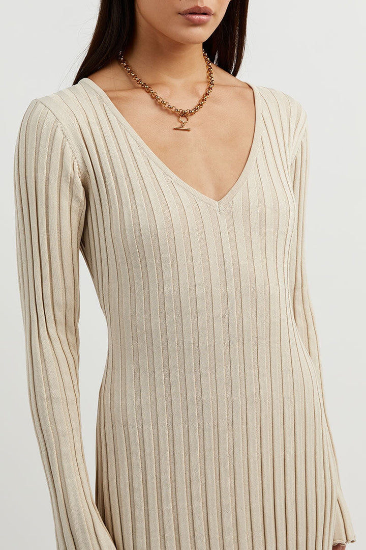 Gebreide maxi jurk