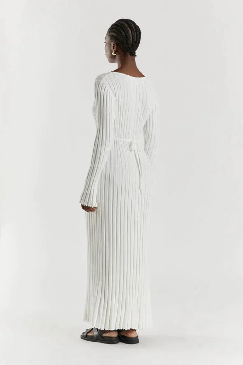 Gebreide maxi jurk
