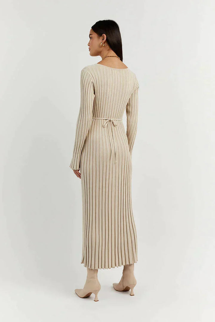 Gebreide maxi jurk