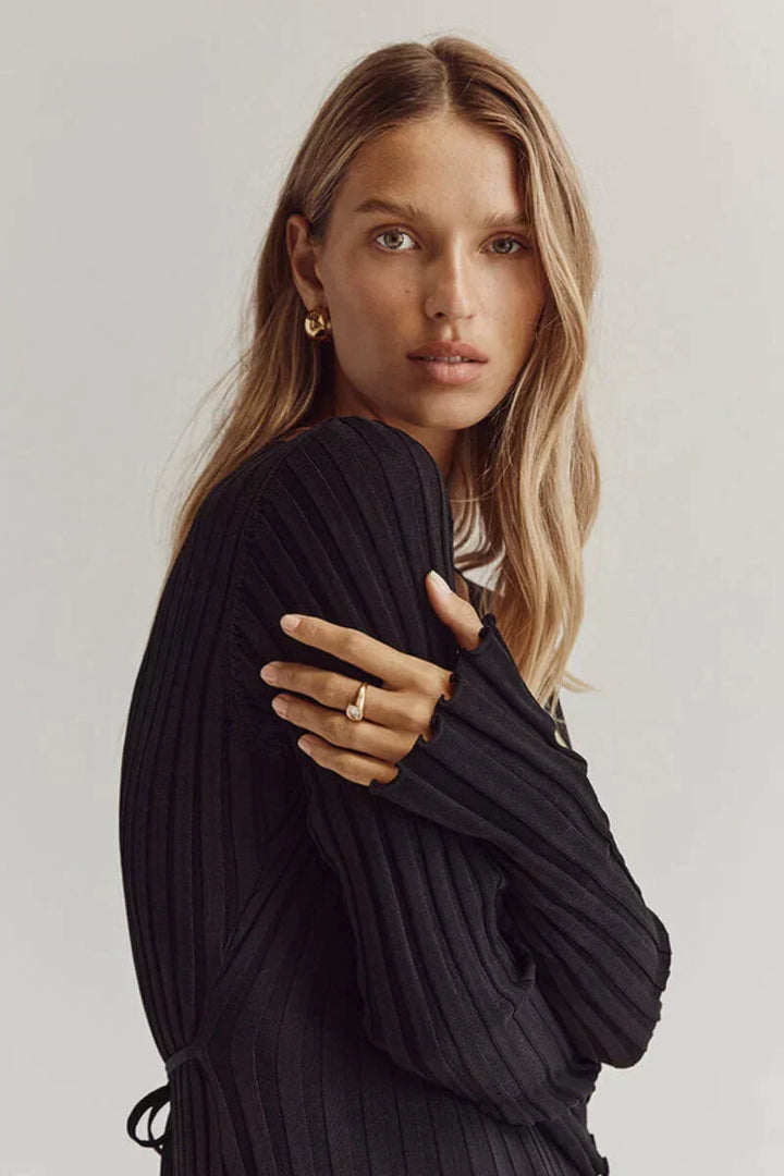 Gebreide maxi jurk