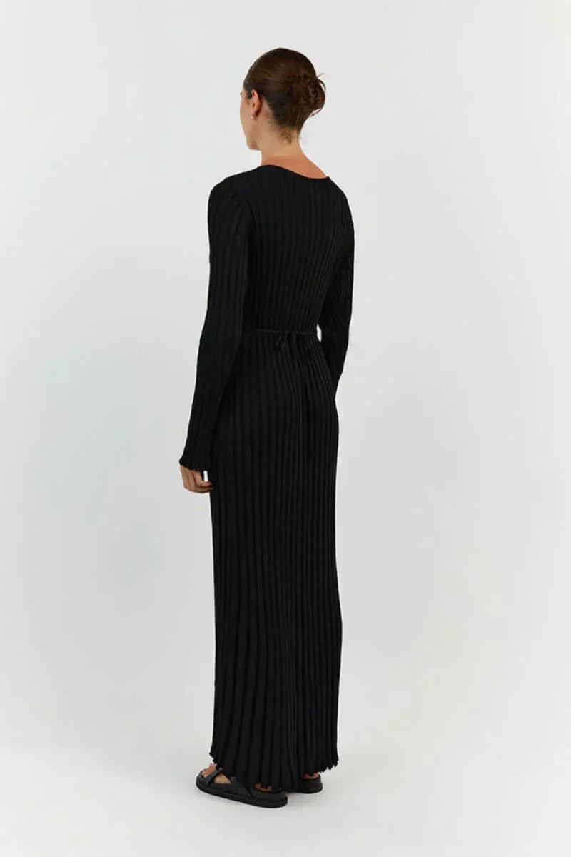 Gebreide maxi jurk