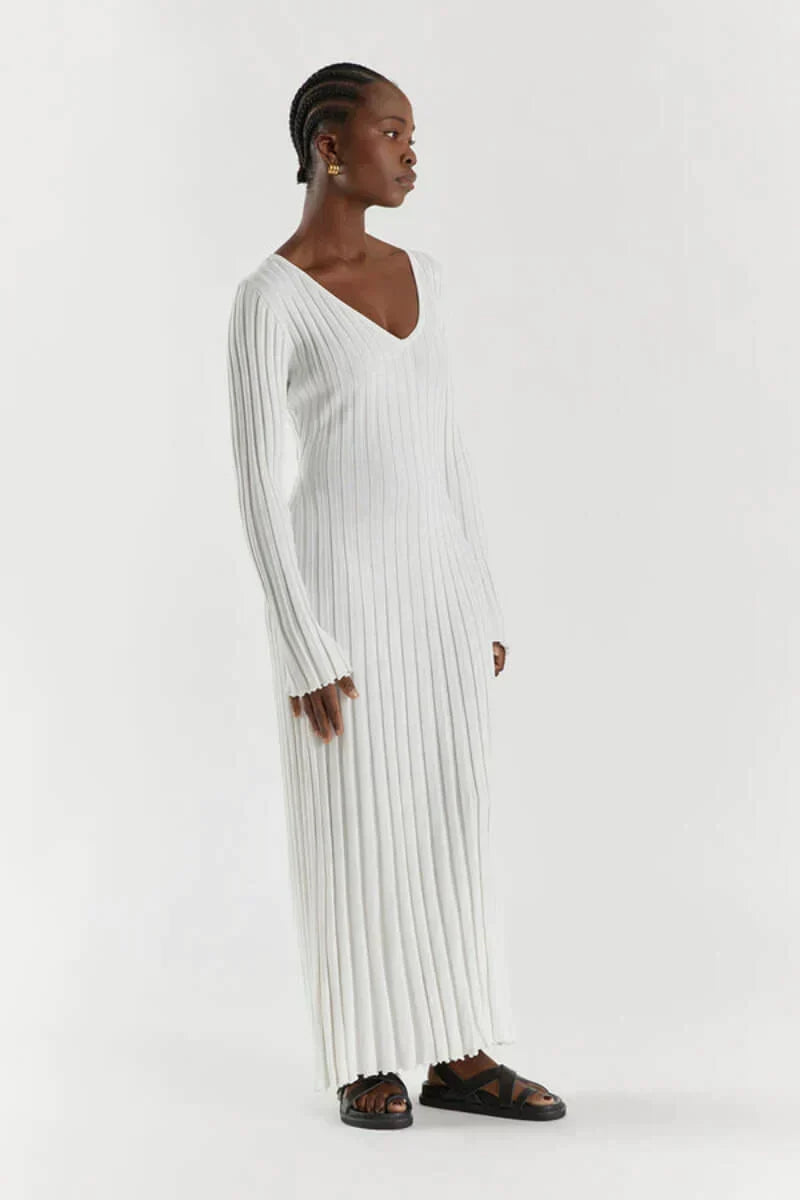 Gebreide maxi jurk