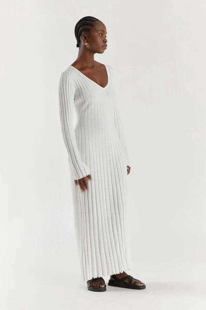 Gebreide maxi jurk