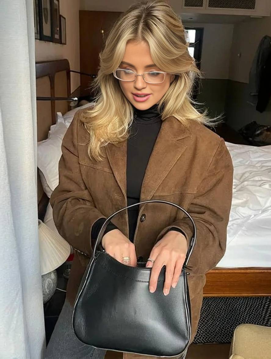 FIORA - Suede Blazer Dzseki