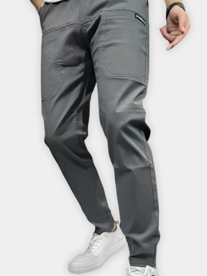 ELASTISCHE CARGO BROEK MET MEERDERHEIDEN