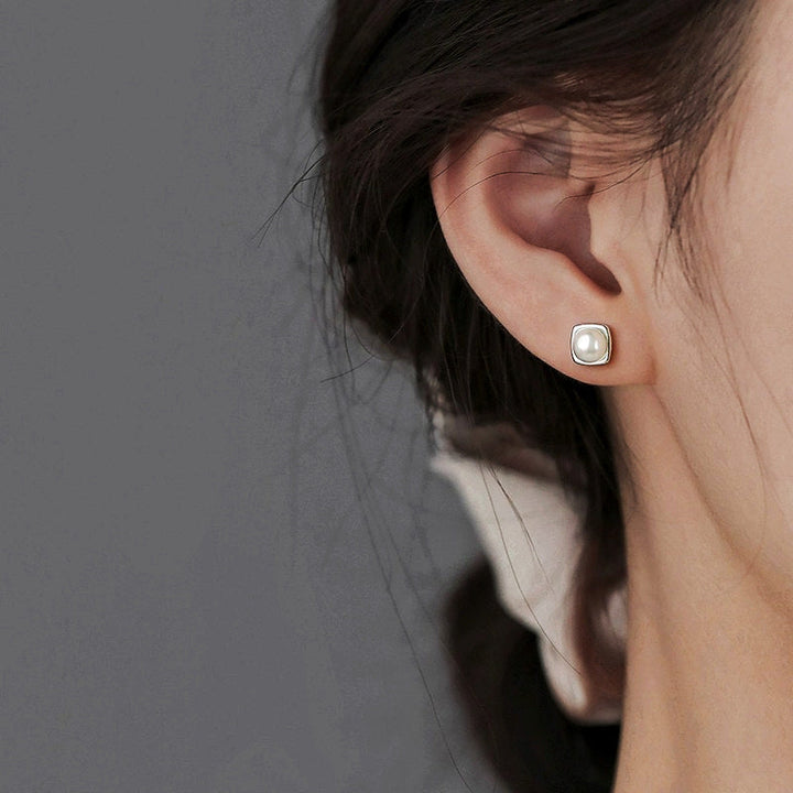 Trendy Stijl Oorbellen met Zoetwater Parelletjes