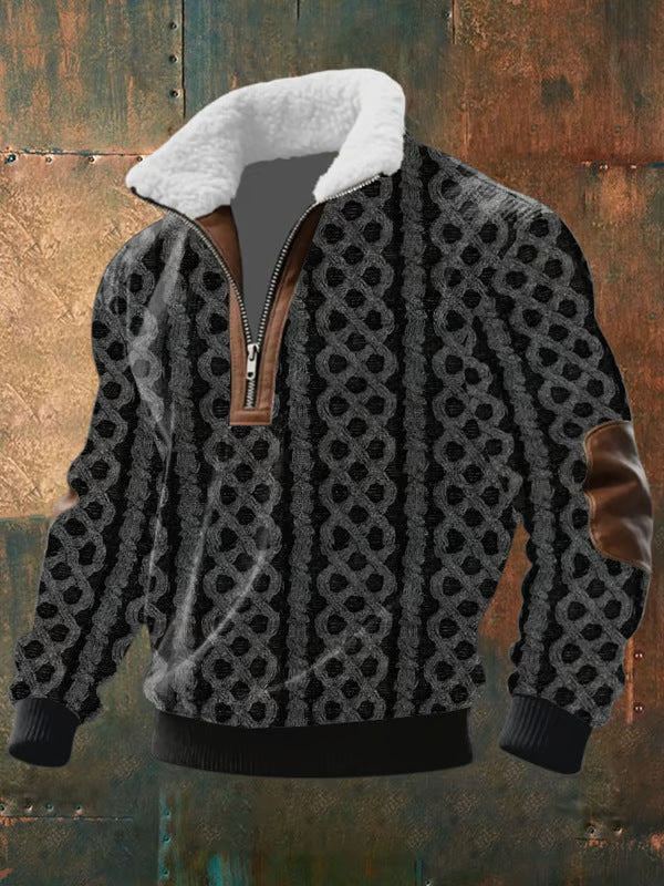 HOODED ZIPPER SWEATER MET VOERING
