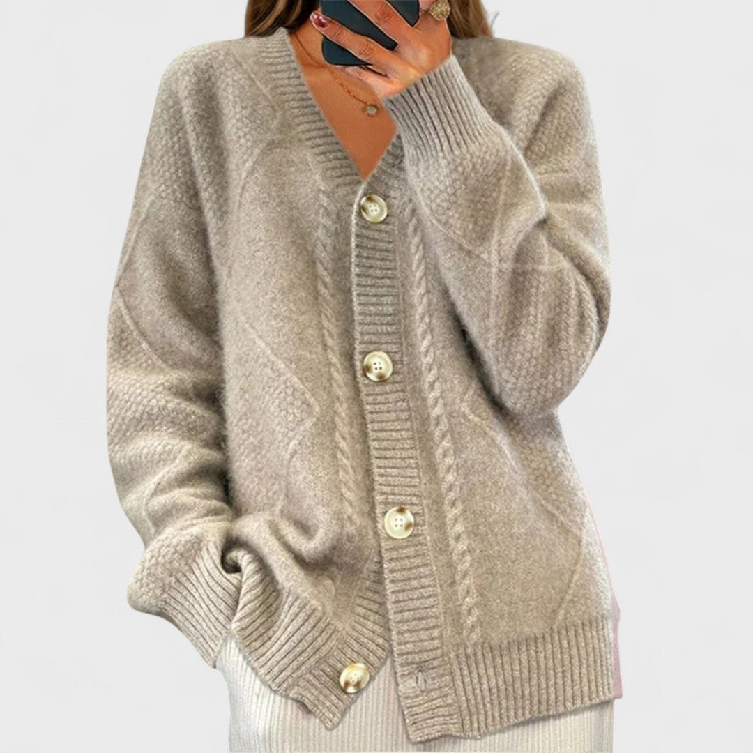Éloise - Zmačkaný pletený cardigan