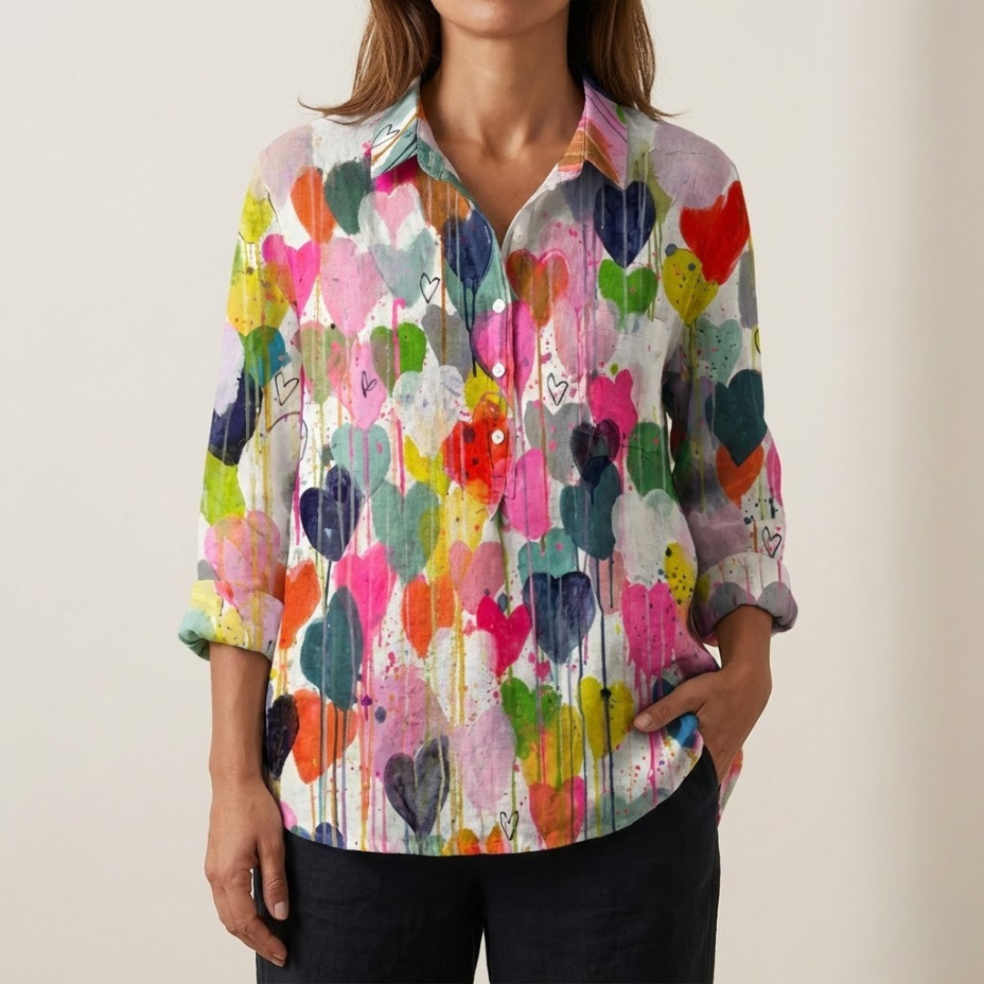Thalia™ | Tijdloze Linnen Fantasie Blouse