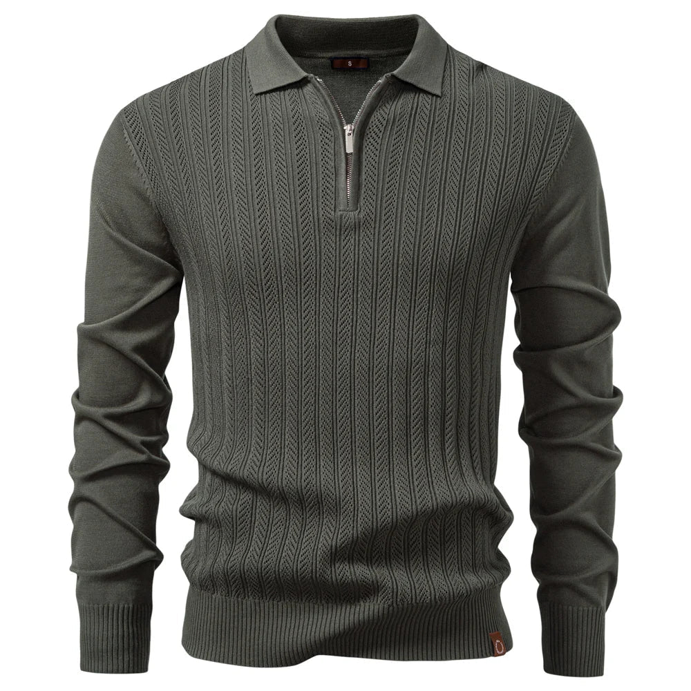 Slim-Fit & Casual Polo Met Rits