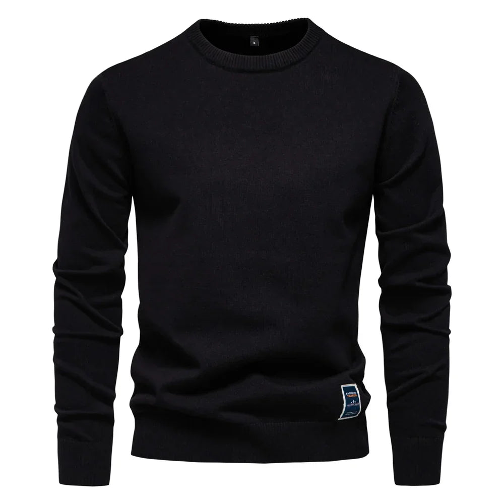 Casual Sweater Met Ronde Hals