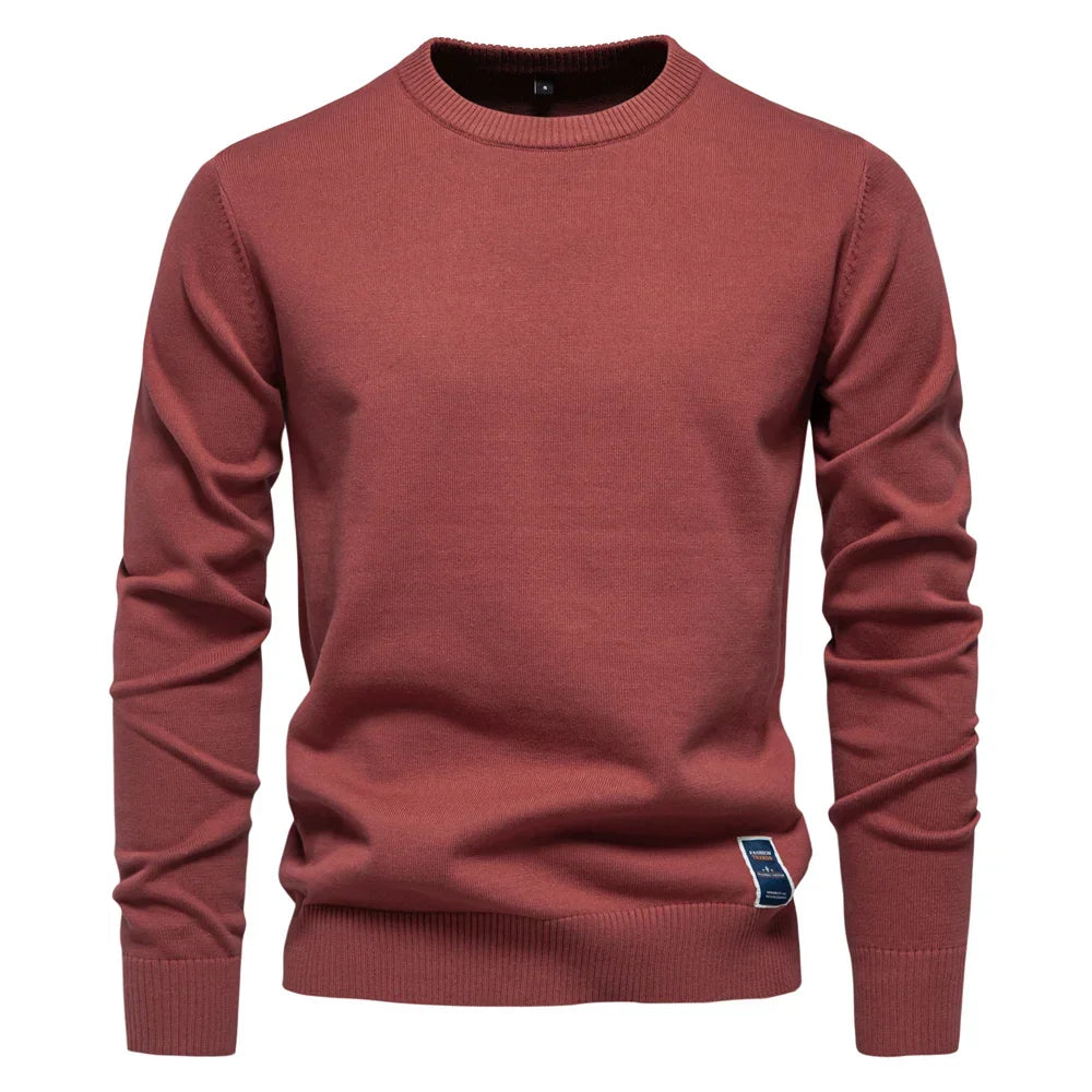 Casual Sweater Met Ronde Hals