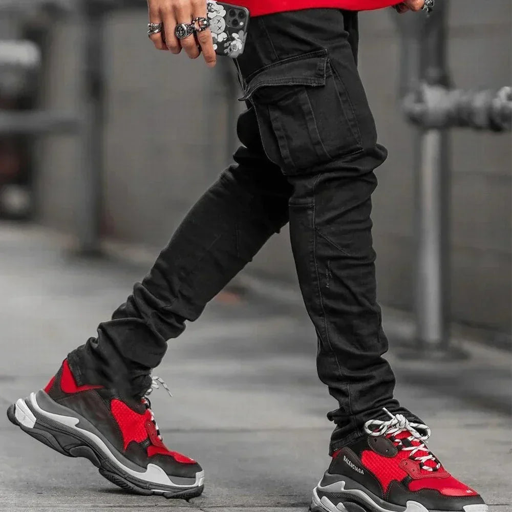 Cargo Street Elastic Jeans