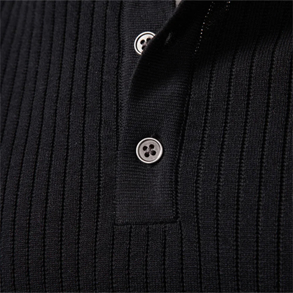 Casual Winter Poloshirt Met Knopen
