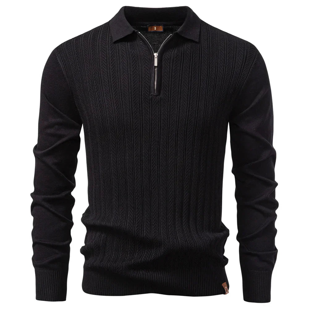 Slim-Fit & Casual Polo Met Rits
