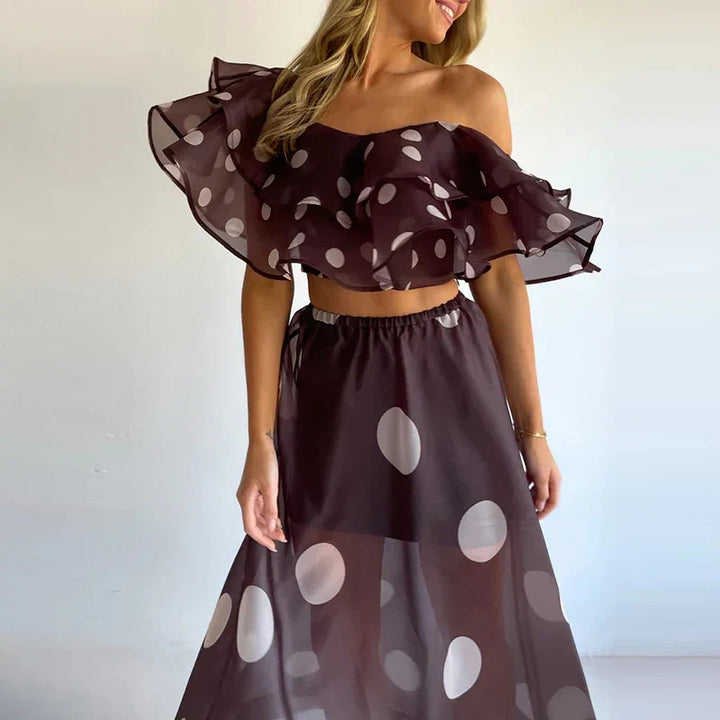 Isla Sheer Puntíkovaný Set