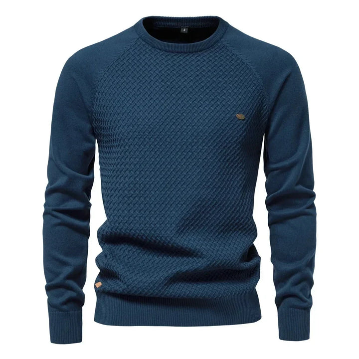Gebreid Heren Sweatshirt Met Ronde Hals
