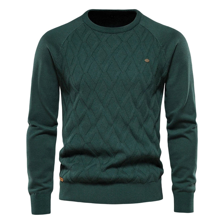 Heren Trui Met Ruitdesign