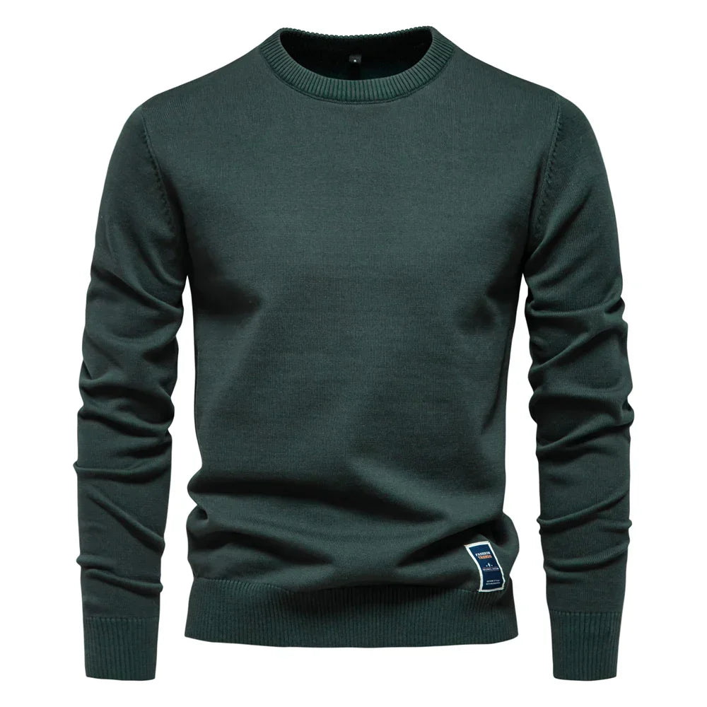 Casual Sweater Met Ronde Hals