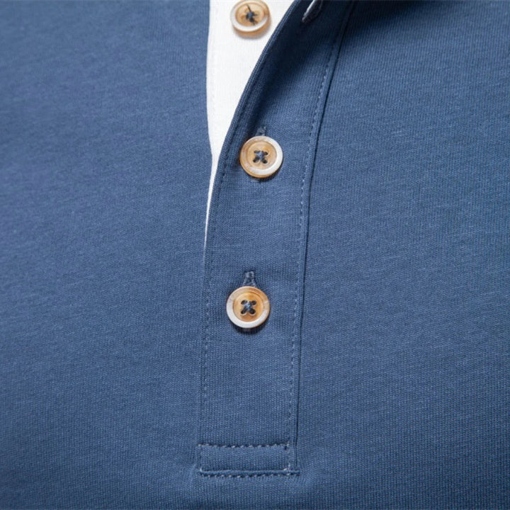 Henley Heren  Shirt Met Lange Mouwen