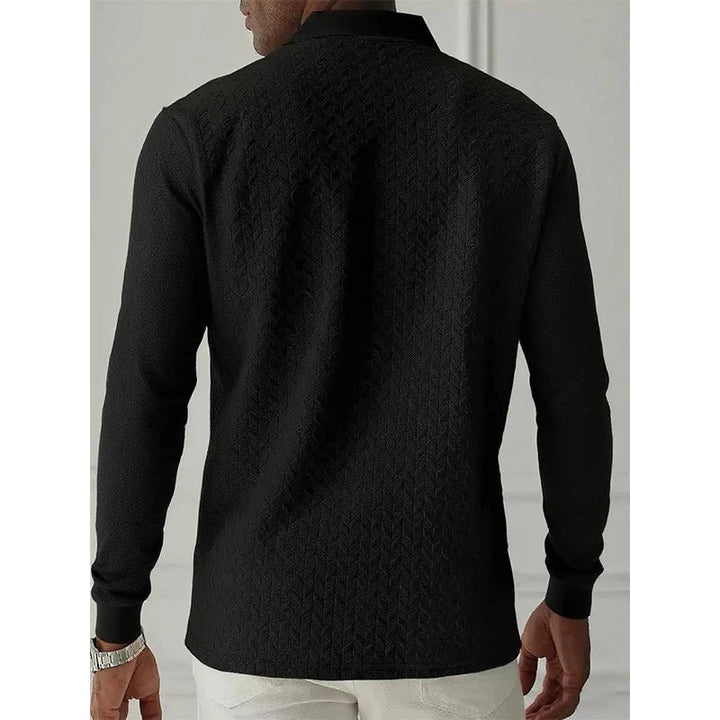 Casual Heren Polo Met Lange Mouwen
