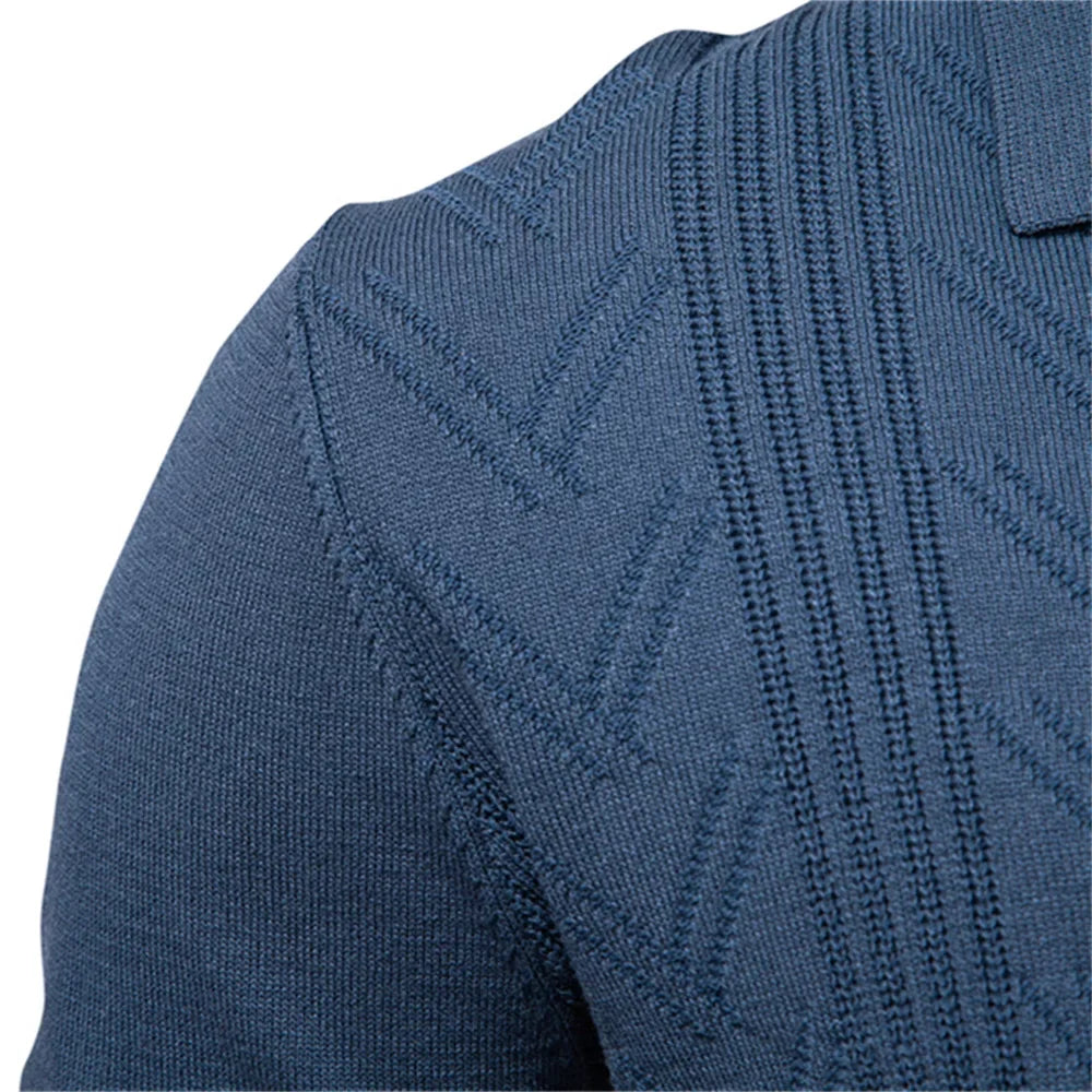 Gebreide Luxe Polo Met V-Hals