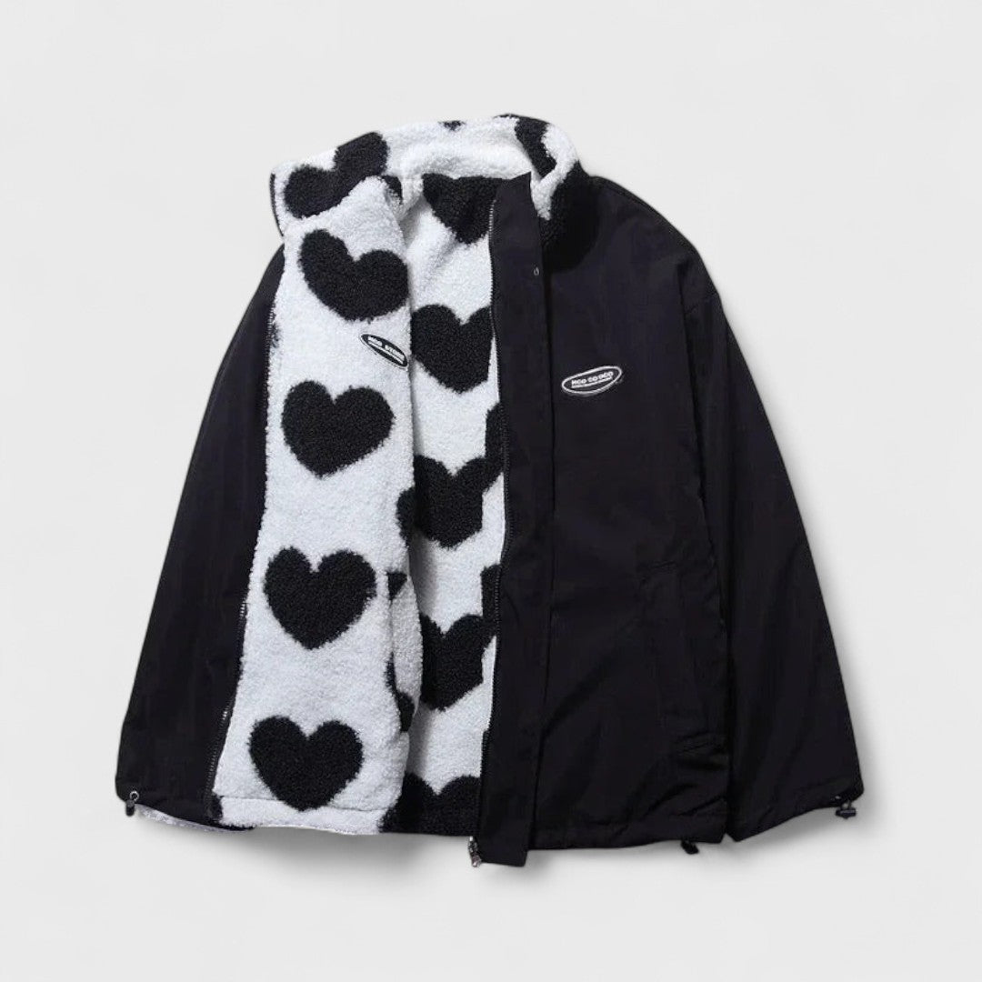 Katharina - Převrátitelná bunda ve tvaru srdce