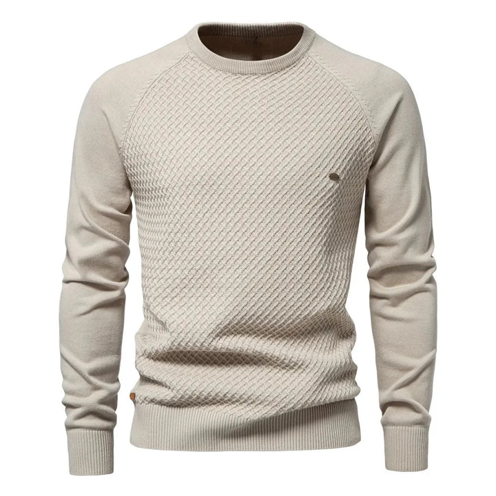 Gebreid Heren Sweatshirt Met Ronde Hals