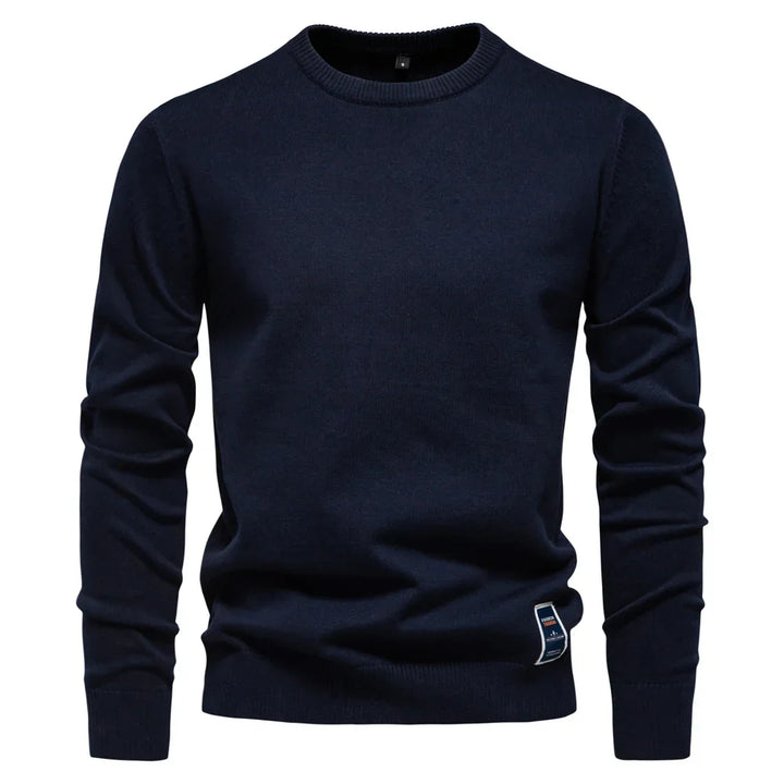 Casual Sweater Met Ronde Hals