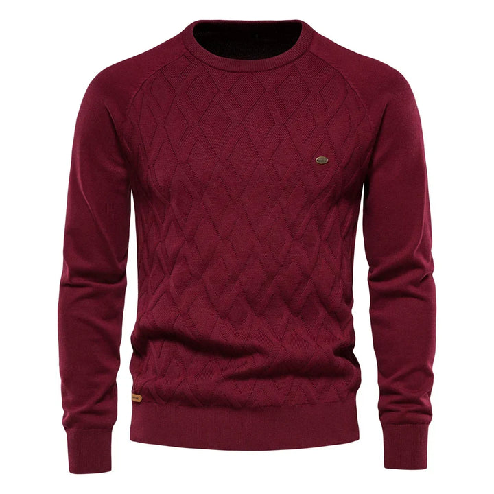 Heren Trui Met Ruitdesign