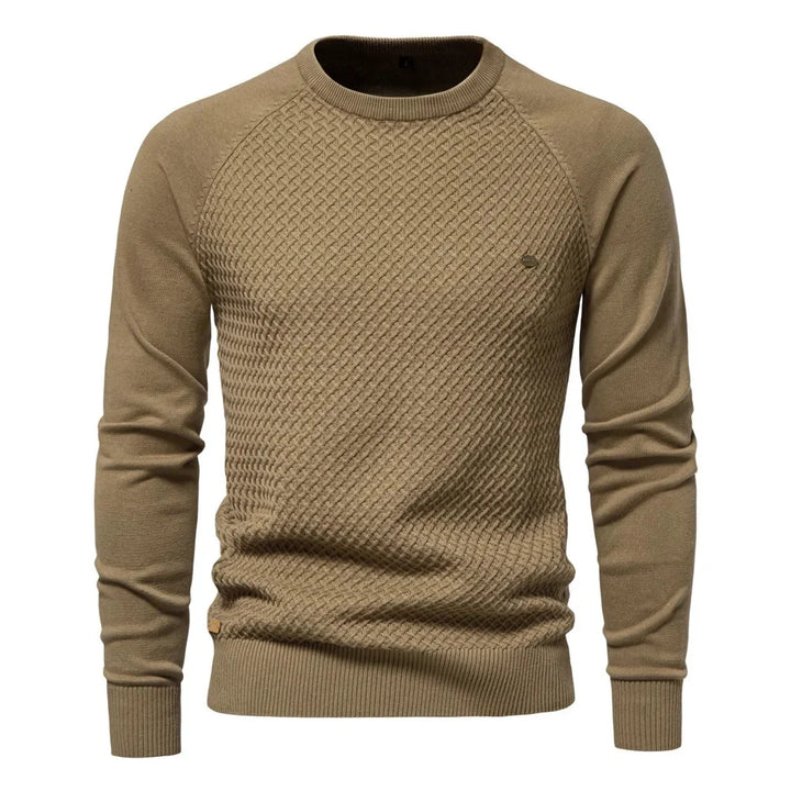Gebreid Heren Sweatshirt Met Ronde Hals