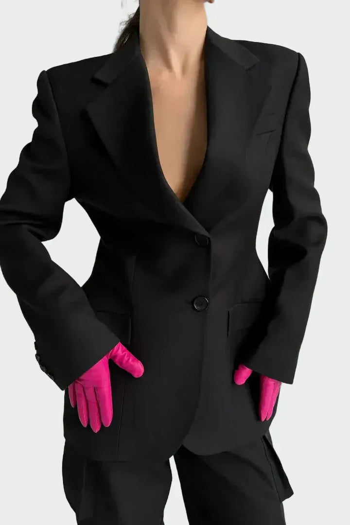 Moolie - Elegantní Blazer s Imponujícími Liniemi a Knoflíky