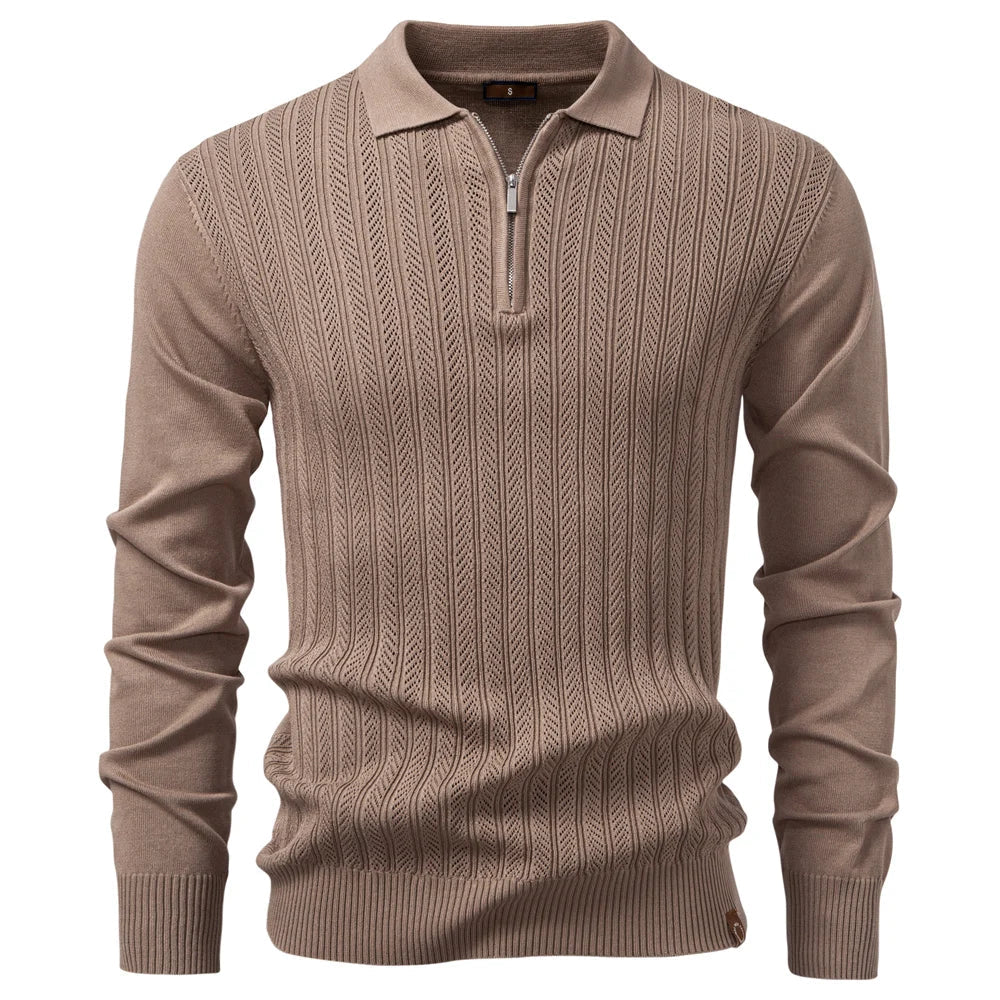 Slim-Fit & Casual Polo Met Rits