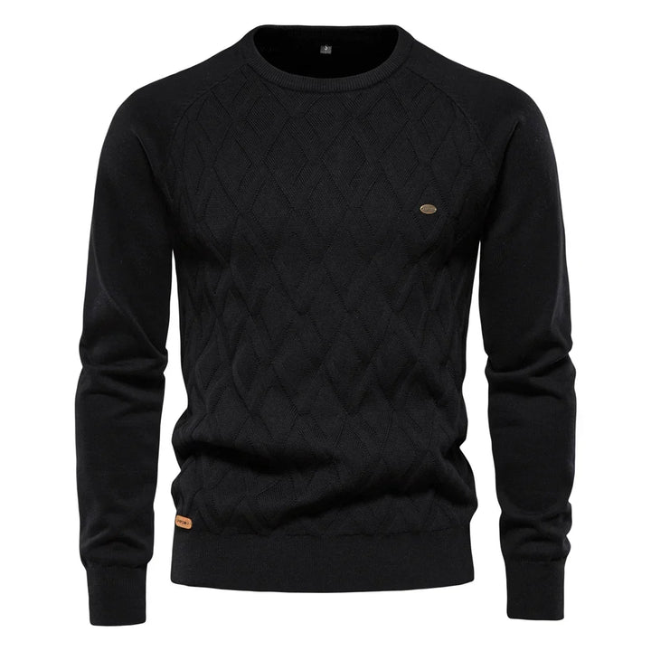 Heren Trui Met Ruitdesign