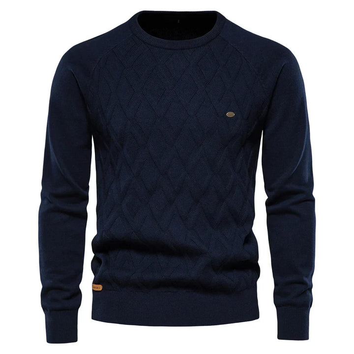 Heren Trui Met Ruitdesign