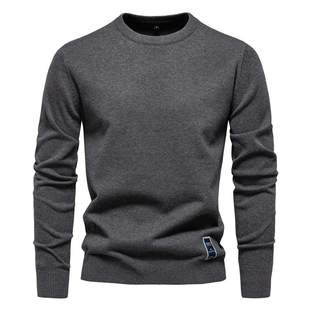 Casual Sweater Met Ronde Hals